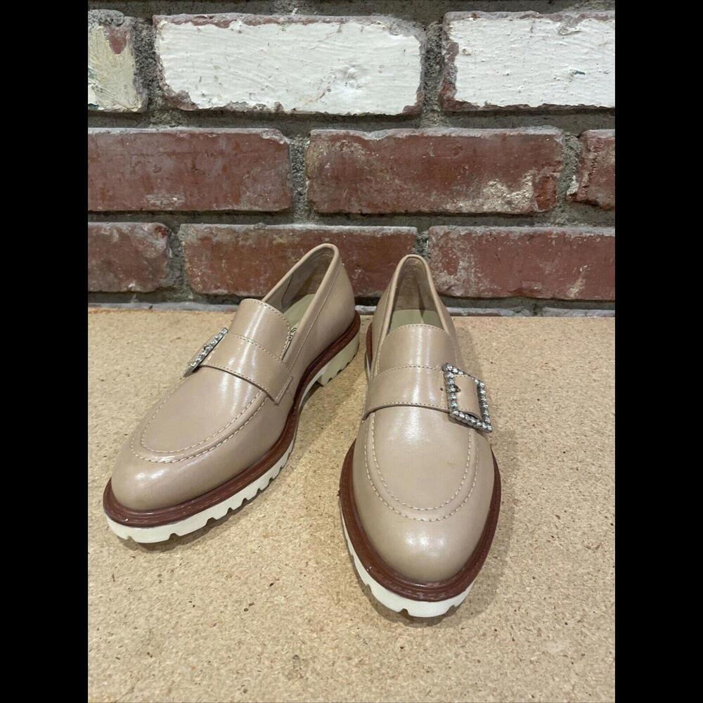 Anthropologie Able Reese Loafer rhinestone buckle details  New - Picture 5 of 10